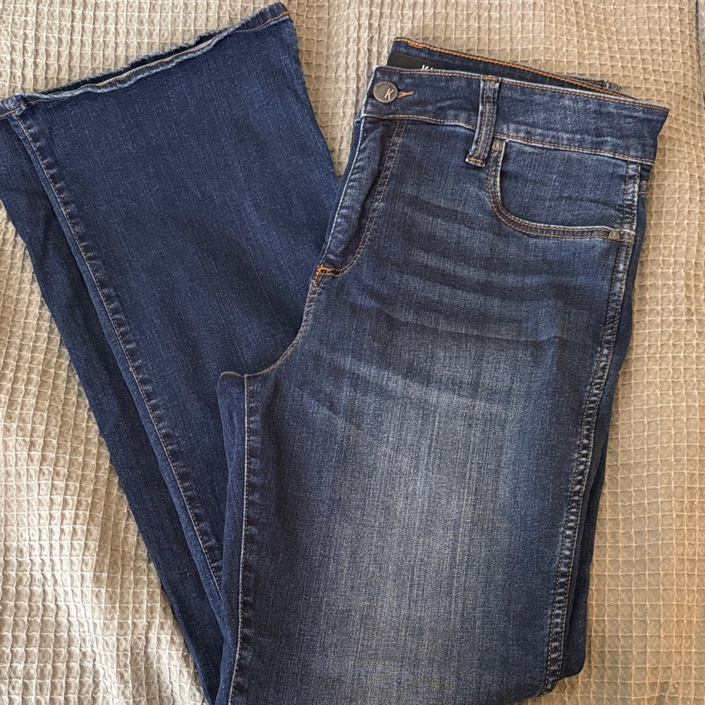 Kut from the Kloth Natalie High-Rise Fab Ab Bootcut Jeans